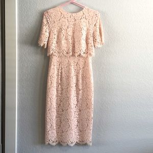 Pink lace dress
